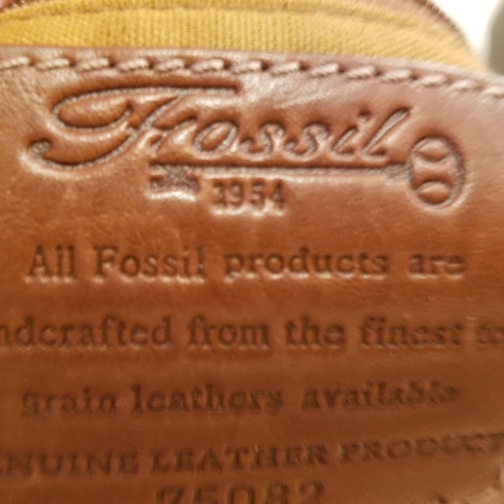 Fossil leather bag